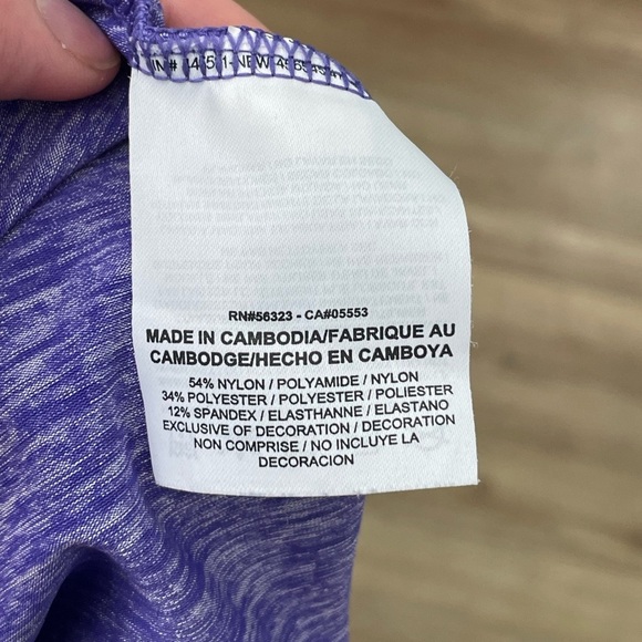 Nike | Dri-Fit Racerback Heather Purple Tank Size X-Large - Picture 6 of 7